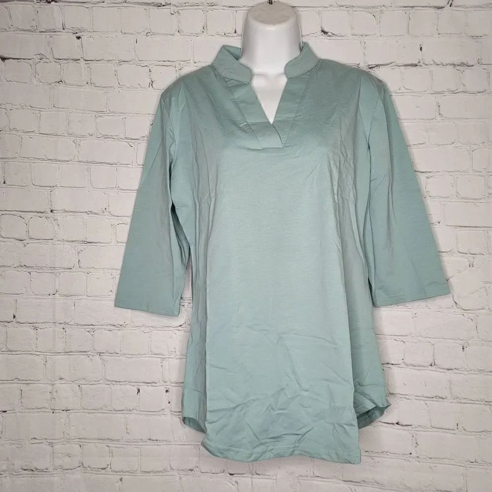 ‎Women's 3/4 Sleeve Casual Tunic Top Small